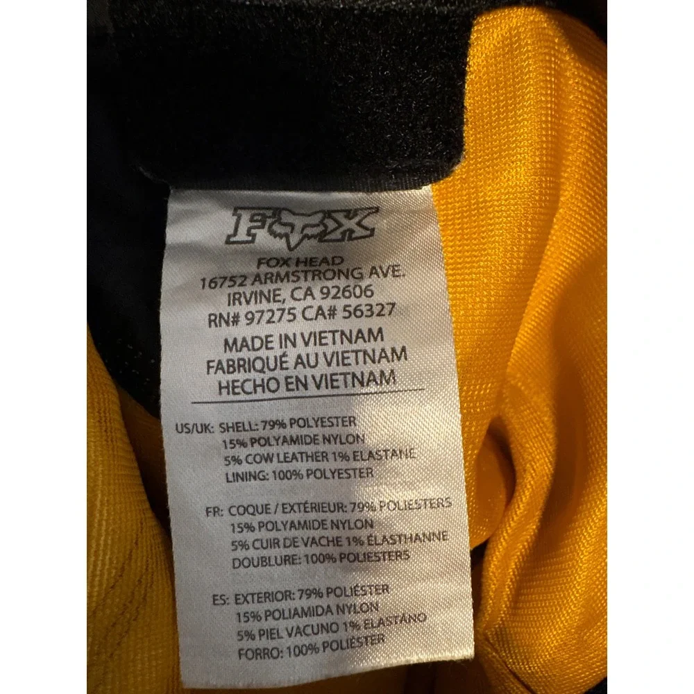 Fox Racing 180 Motocross Pants Black Orange Grey Youth 28Y 28185 Dirt Bike Gear